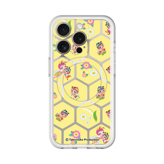スリムプロテクションプレミアムケース with MagSafe［ 昆虫物語 みなしごハッチ - ハニカム ］
