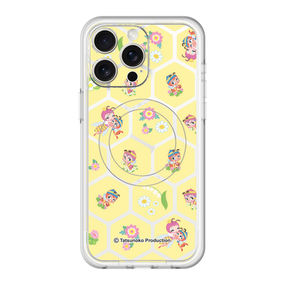 スリムプロテクションプレミアムケース with MagSafe［ 昆虫物語 みなしごハッチ - ハニカム ］
