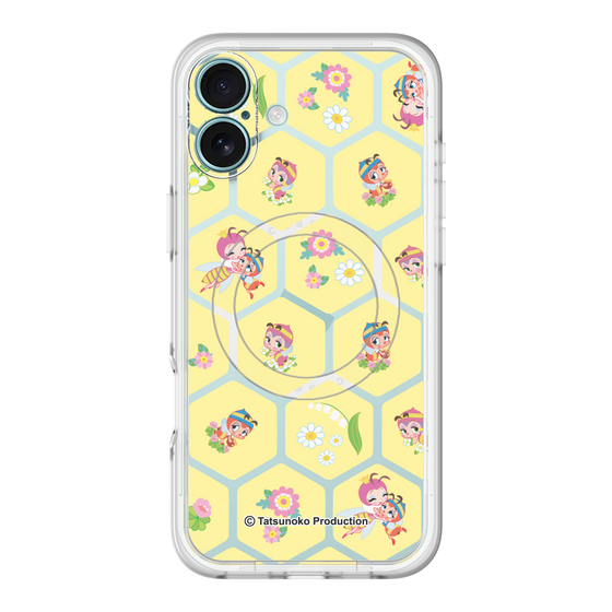 スリムプロテクションプレミアムケース with MagSafe［ 昆虫物語 みなしごハッチ - ハニカム ］