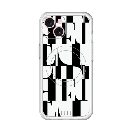 スリムプロテクションプレミアムケース with MagSafe［ ELLE - カットロゴ ］