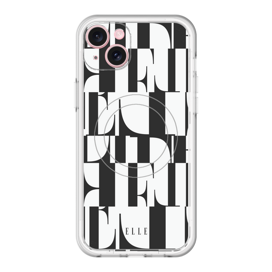 スリムプロテクションプレミアムケース with MagSafe［ ELLE - カットロゴ ］