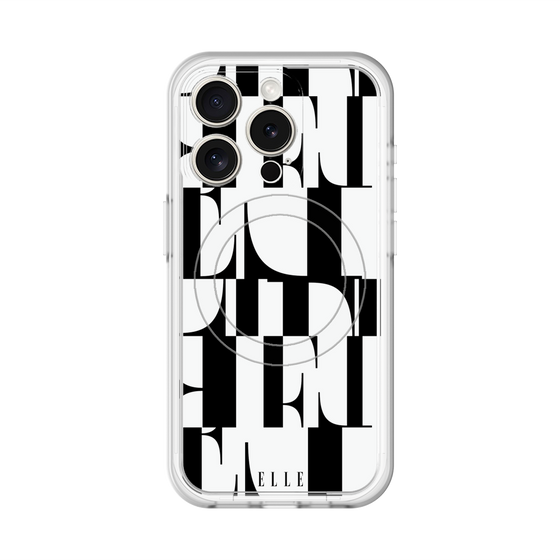 スリムプロテクションプレミアムケース with MagSafe［ ELLE - カットロゴ ］