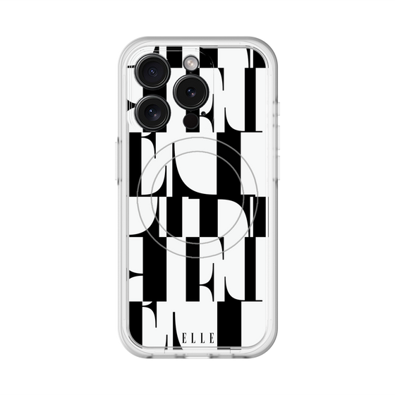 スリムプロテクションプレミアムケース with MagSafe［ ELLE - カットロゴ ］