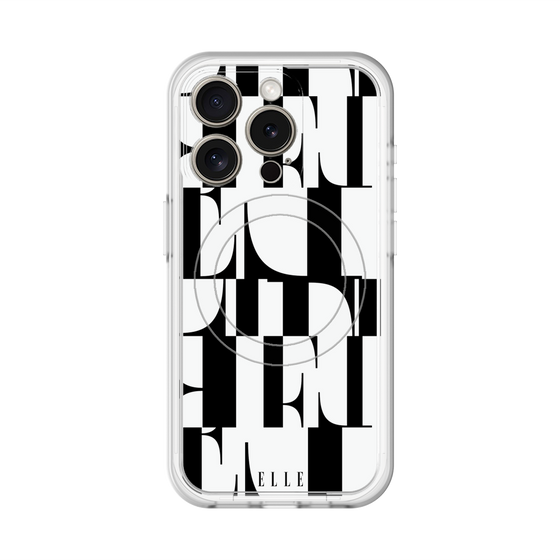 スリムプロテクションプレミアムケース with MagSafe［ ELLE - カットロゴ ］