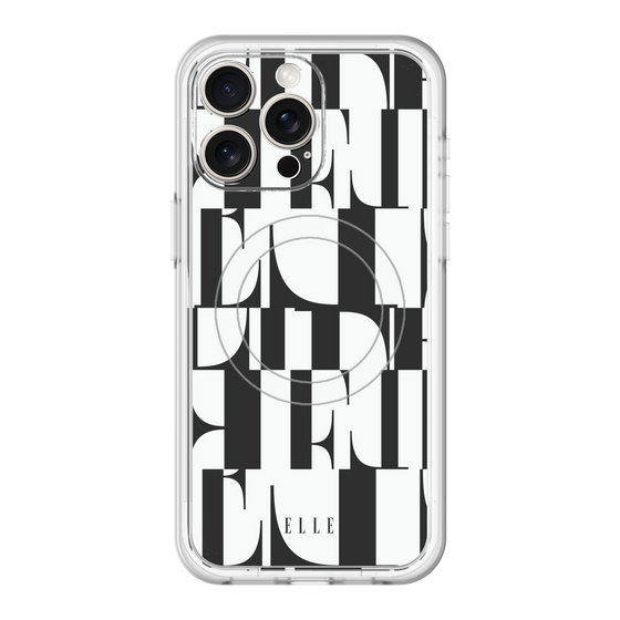 スリムプロテクションプレミアムケース with MagSafe［ ELLE - カットロゴ ］