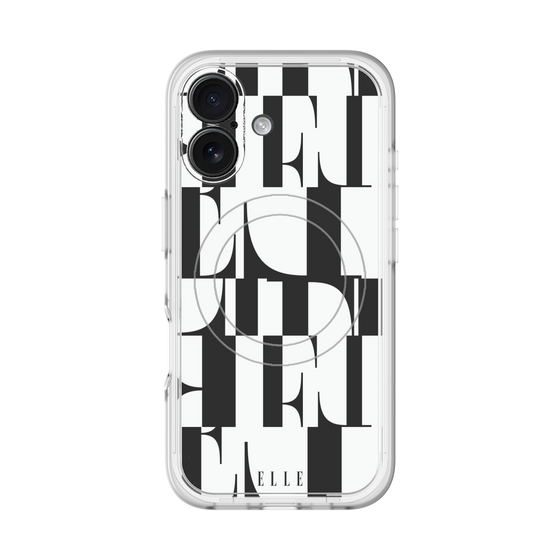 スリムプロテクションプレミアムケース with MagSafe［ ELLE - カットロゴ ］