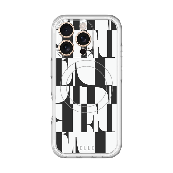 スリムプロテクションプレミアムケース with MagSafe［ ELLE - カットロゴ ］