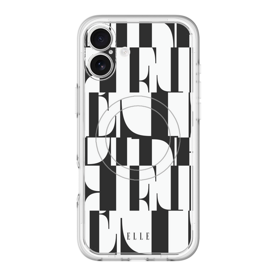 スリムプロテクションプレミアムケース with MagSafe［ ELLE - カットロゴ ］