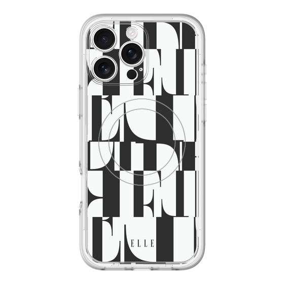 スリムプロテクションプレミアムケース with MagSafe［ ELLE - カットロゴ ］