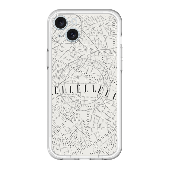 スリムプロテクションプレミアムケース with MagSafe［ ELLE - マップ ］