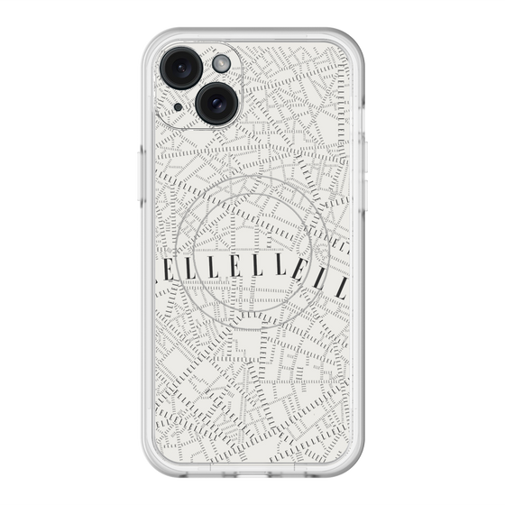 スリムプロテクションプレミアムケース with MagSafe［ ELLE - マップ ］