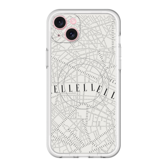 スリムプロテクションプレミアムケース with MagSafe［ ELLE - マップ ］