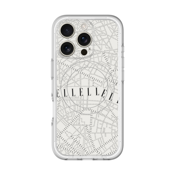スリムプロテクションプレミアムケース with MagSafe［ ELLE - マップ ］