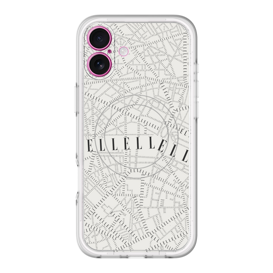 スリムプロテクションプレミアムケース with MagSafe［ ELLE - マップ ］