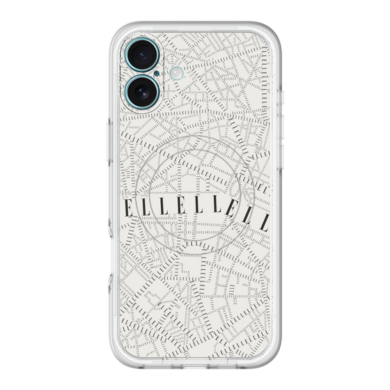 スリムプロテクションプレミアムケース with MagSafe［ ELLE - マップ ］