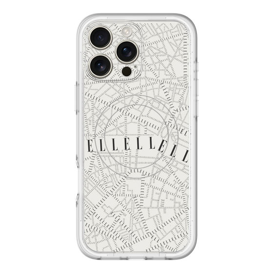 スリムプロテクションプレミアムケース with MagSafe［ ELLE - マップ ］
