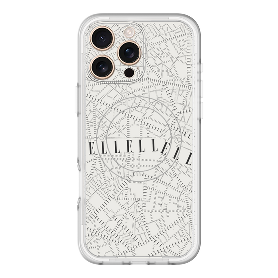 スリムプロテクションプレミアムケース with MagSafe［ ELLE - マップ ］