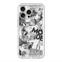 スリムプロテクションプレミアムケース with MagSafe［ ELLE - マガジン- モノクロ ］