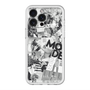 スリムプロテクションプレミアムケース with MagSafe［ ELLE - マガジン- モノクロ ］