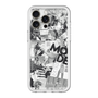 スリムプロテクションプレミアムケース with MagSafe［ ELLE - マガジン- モノクロ ］