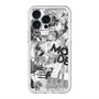 スリムプロテクションプレミアムケース with MagSafe［ ELLE - マガジン- モノクロ ］