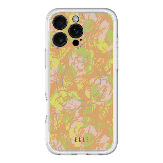 スリムプロテクションプレミアムケース with MagSafe［ ELLE - ガーデン ］