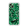 スリムプロテクションプレミアムケース with MagSafe［ ELLEgirl - レオパード - Green ］