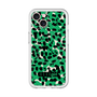 スリムプロテクションプレミアムケース with MagSafe［ ELLEgirl - レオパード - Green ］