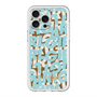 スリムプロテクションプレミアムケース with MagSafe［ ELLEgirl - ミックスロゴ - Pale blue ］