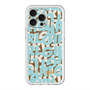 スリムプロテクションプレミアムケース with MagSafe［ ELLEgirl - ミックスロゴ - Pale blue ］