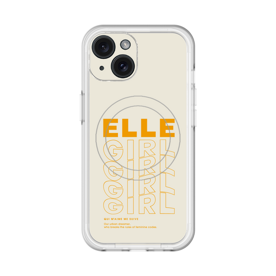 スリムプロテクションプレミアムケース with MagSafe［ ELLEgirl - ロゴ ］