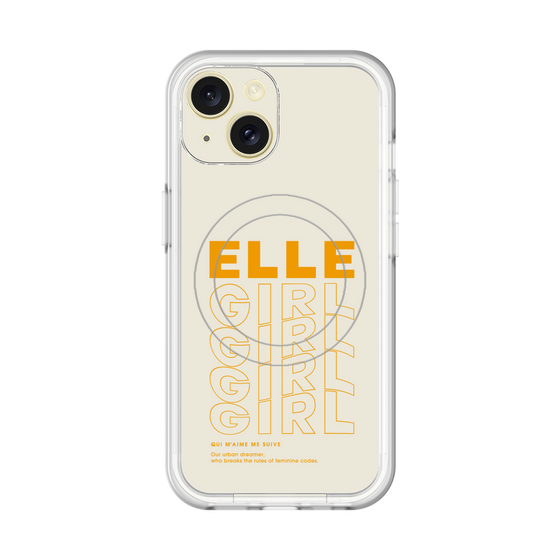 スリムプロテクションプレミアムケース with MagSafe［ ELLEgirl - ロゴ ］
