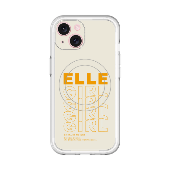 スリムプロテクションプレミアムケース with MagSafe［ ELLEgirl - ロゴ ］
