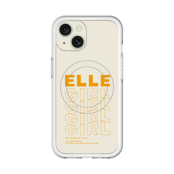 スリムプロテクションプレミアムケース with MagSafe［ ELLEgirl - ロゴ ］