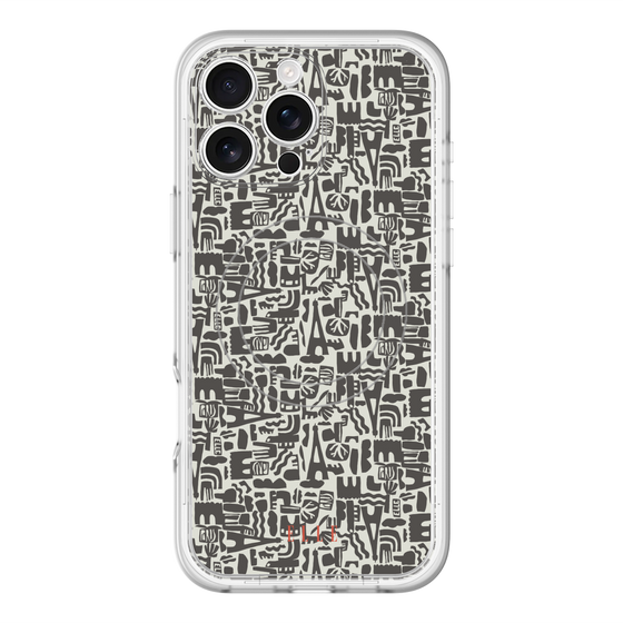 スリムプロテクションプレミアムケース with MagSafe［ ELLE - パリの街 ］