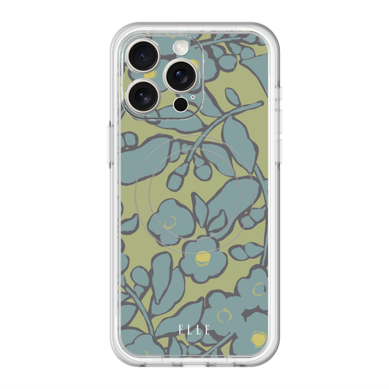 スリムプロテクションプレミアムケース with MagSafe［ ELLE - ボタニカル ］