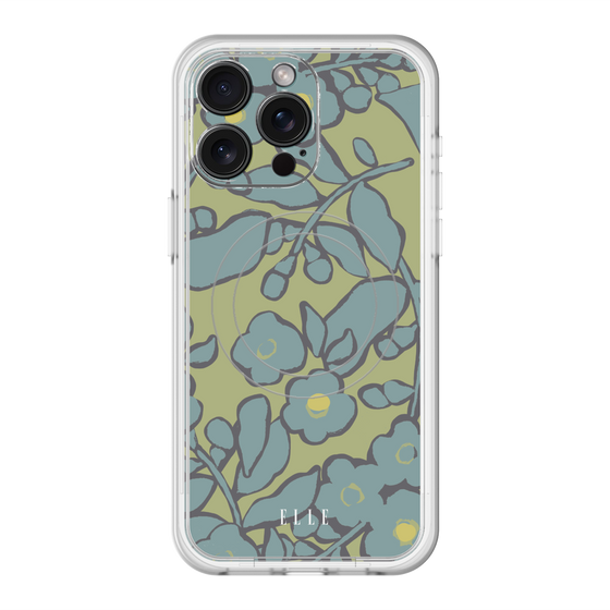 スリムプロテクションプレミアムケース with MagSafe［ ELLE - ボタニカル ］