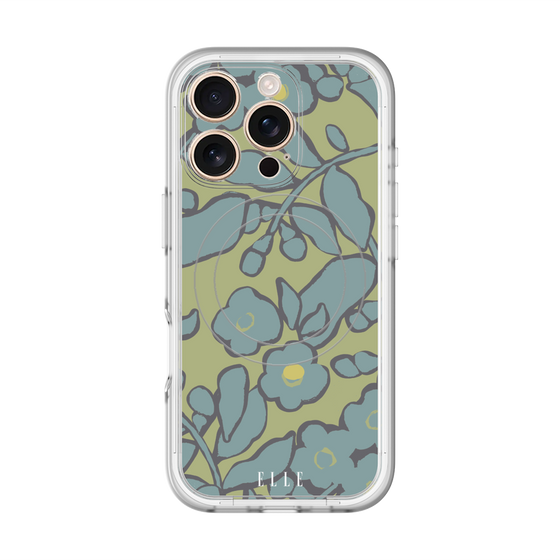 スリムプロテクションプレミアムケース with MagSafe［ ELLE - ボタニカル ］