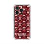 スリムプロテクションプレミアムケース with MagSafe［ ANNA SUI - バタフライハーツ - レッド ］