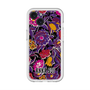 スリムプロテクションプレミアムケース with MagSafe［ ANNA SUI - ガーデンフワラー - マゼンタ ］