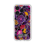 スリムプロテクションプレミアムケース with MagSafe［ ANNA SUI - ガーデンフワラー - マゼンタ ］