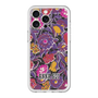 スリムプロテクションプレミアムケース with MagSafe［ ANNA SUI - ガーデンフワラー - マゼンタ ］