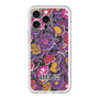 スリムプロテクションプレミアムケース with MagSafe［ ANNA SUI - ガーデンフワラー - マゼンタ ］