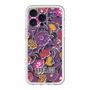 スリムプロテクションプレミアムケース with MagSafe［ ANNA SUI - ガーデンフワラー - マゼンタ ］