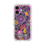 スリムプロテクションプレミアムケース with MagSafe［ ANNA SUI - ガーデンフワラー - マゼンタ ］