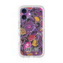 スリムプロテクションプレミアムケース with MagSafe［ ANNA SUI - ガーデンフワラー - マゼンタ ］