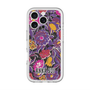スリムプロテクションプレミアムケース with MagSafe［ ANNA SUI - ガーデンフワラー - マゼンタ ］