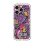 スリムプロテクションプレミアムケース with MagSafe［ ANNA SUI - ガーデンフワラー - マゼンタ ］