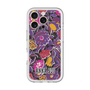スリムプロテクションプレミアムケース with MagSafe［ ANNA SUI - ガーデンフワラー - マゼンタ ］