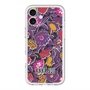 スリムプロテクションプレミアムケース with MagSafe［ ANNA SUI - ガーデンフワラー - マゼンタ ］